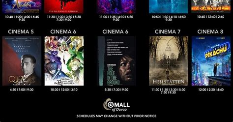 cinema gmall davao|Davao City Cinema Schedule (Movie Schedule) .